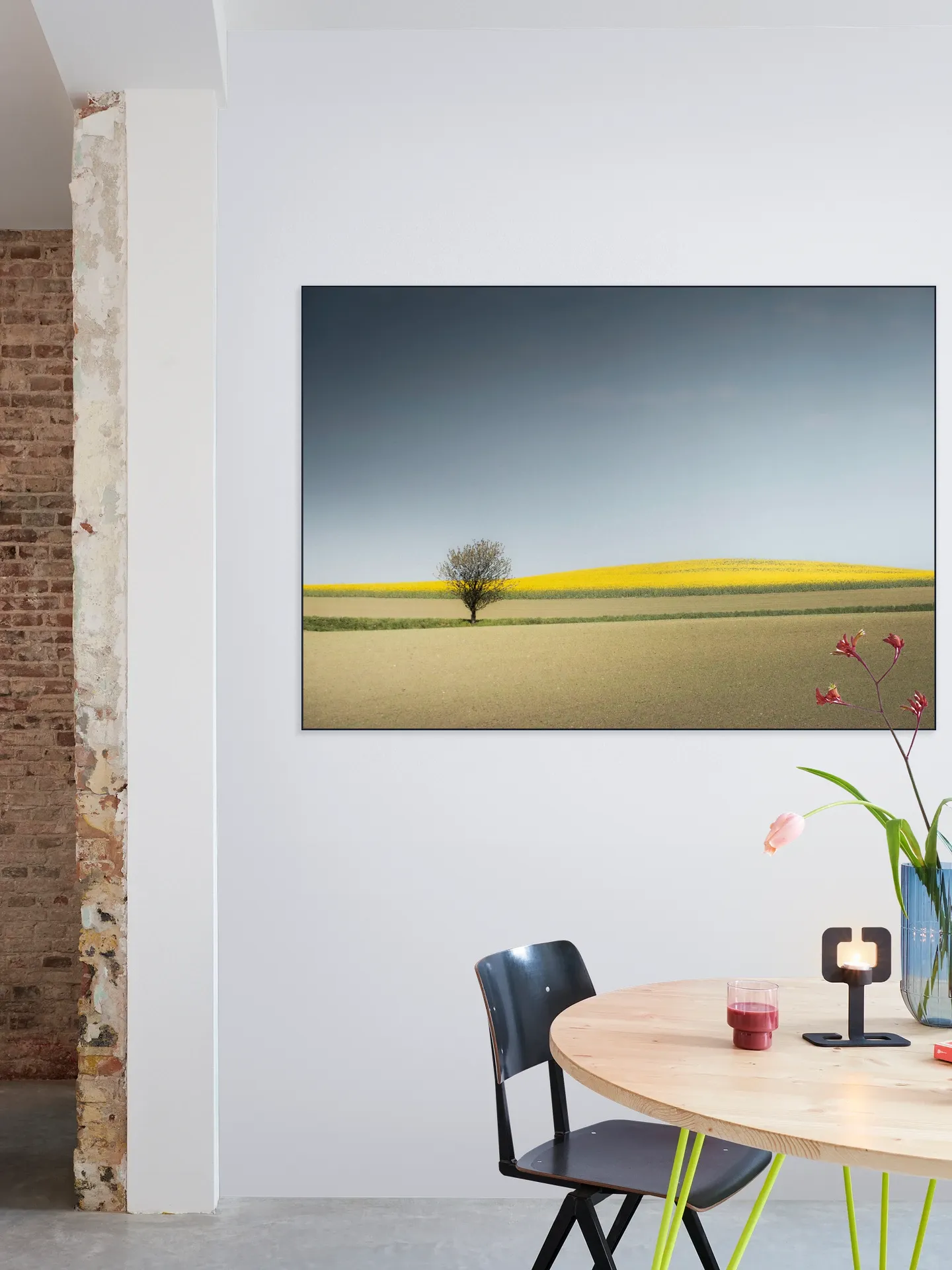 Lone Tree in Spring Light