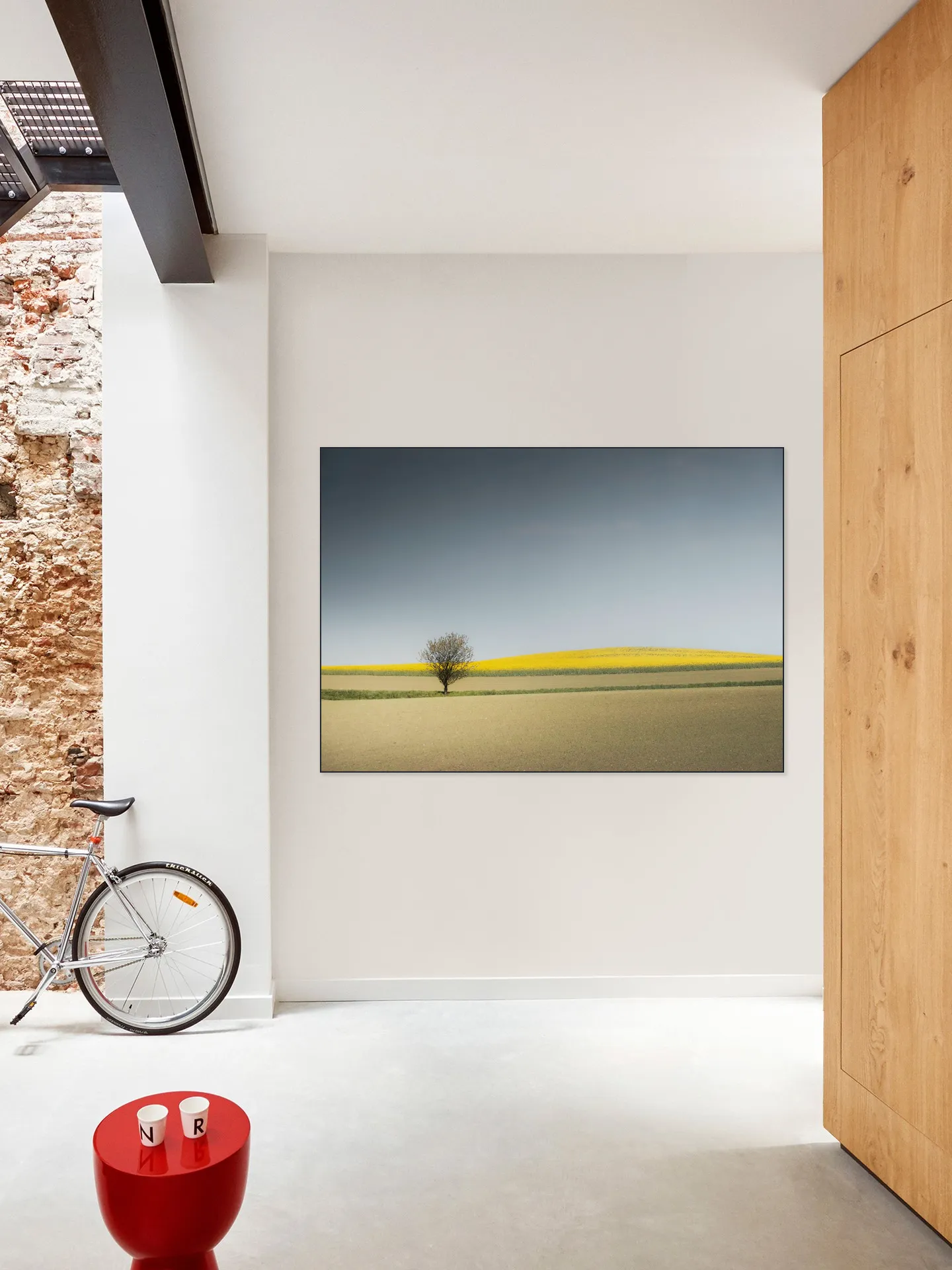 Lone Tree in Spring Light
