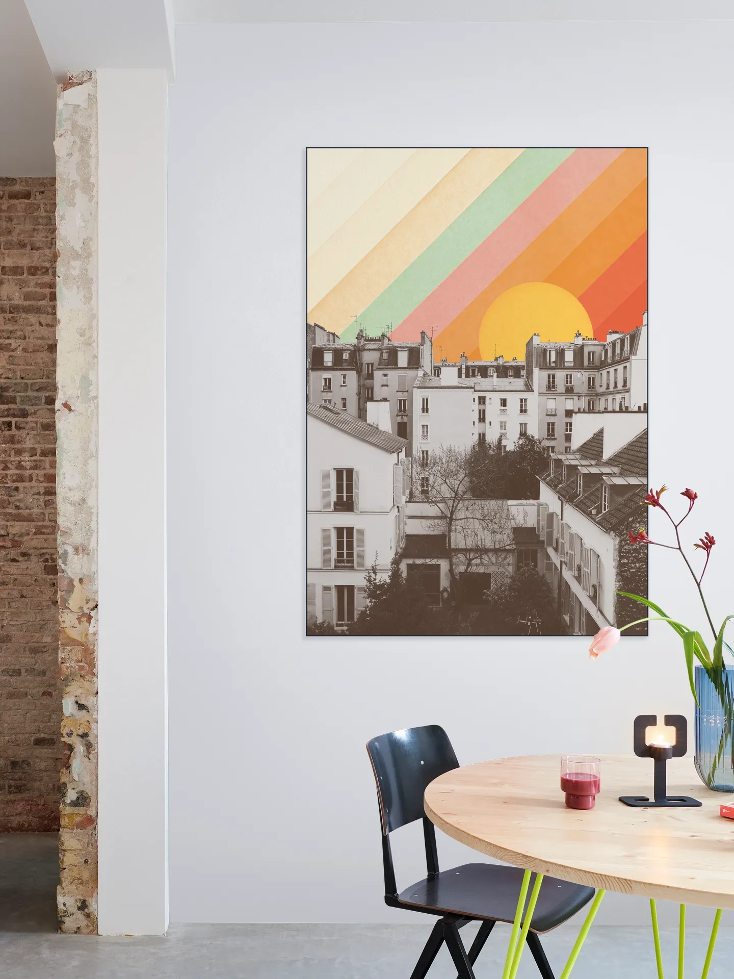 Rainbow Sky above Paris