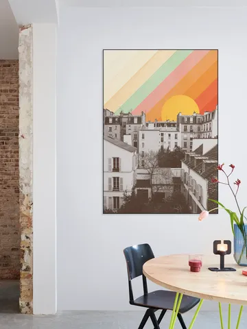 Rainbow Sky above Paris