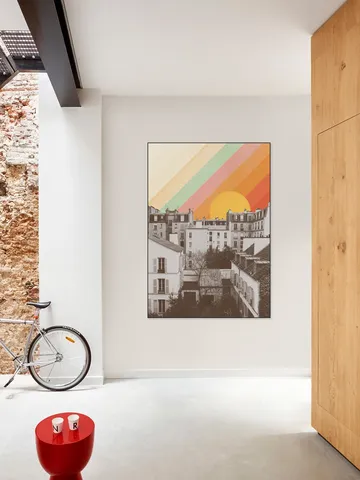 Rainbow Sky above Paris