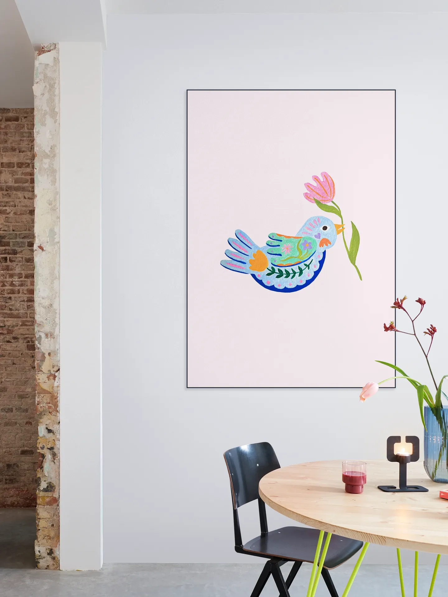 Floral Fantasy Bird