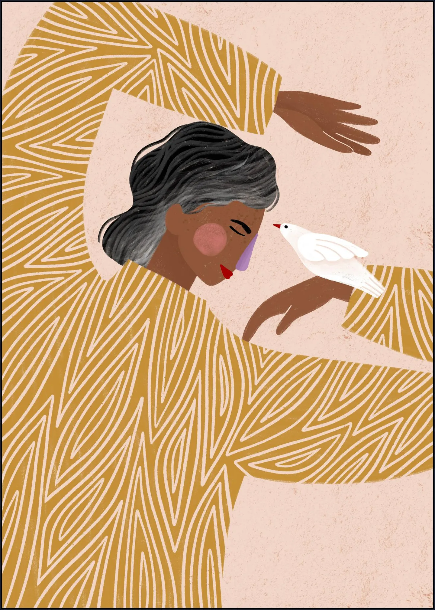 The Woman With A Bird