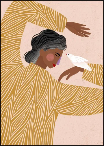 The Woman With A Bird