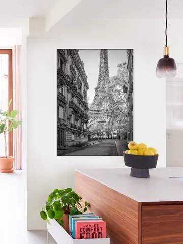 Rue de l'Université with Eiffel Tower, Paris, France