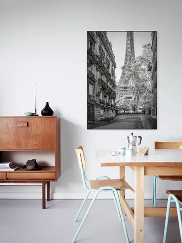 Rue de l'Université with Eiffel Tower, Paris, France
