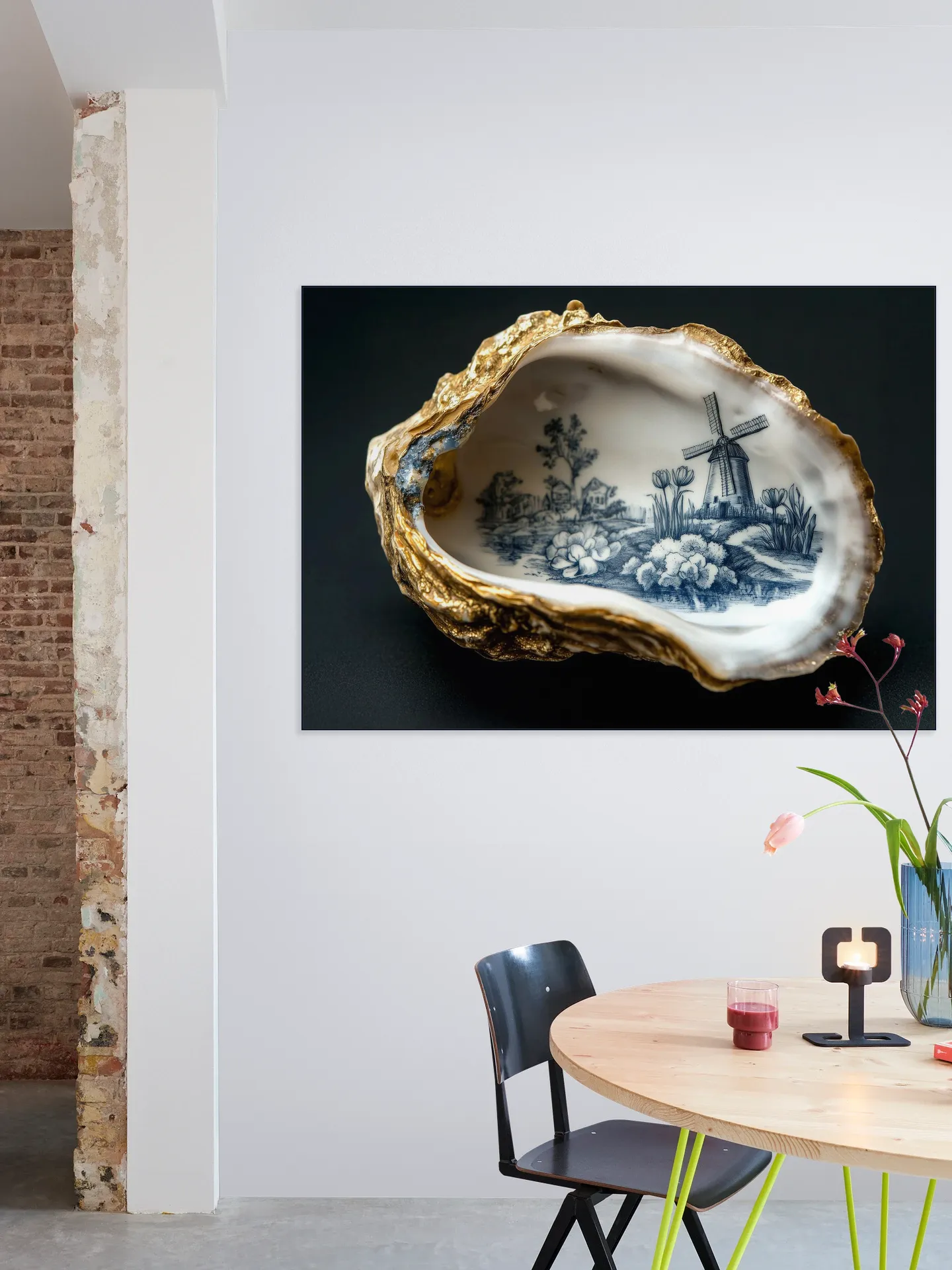 Delft Blue Oyster - Black