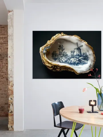 Delft Blue Oyster - Black