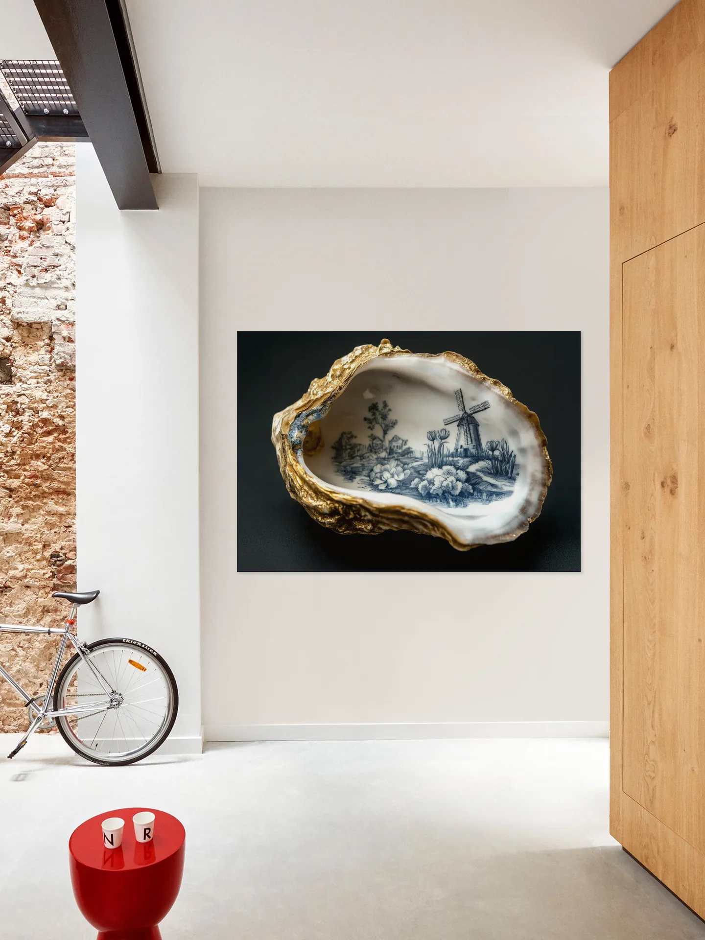Delft Blue Oyster - Black