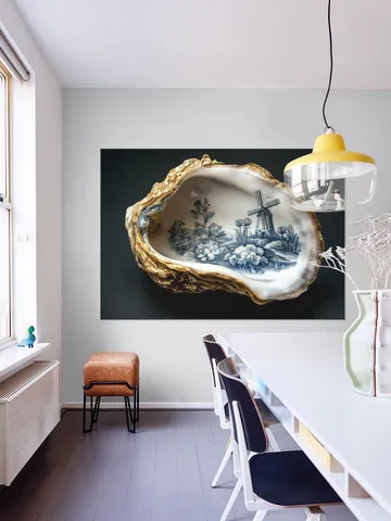 Delft Blue Oyster - Black