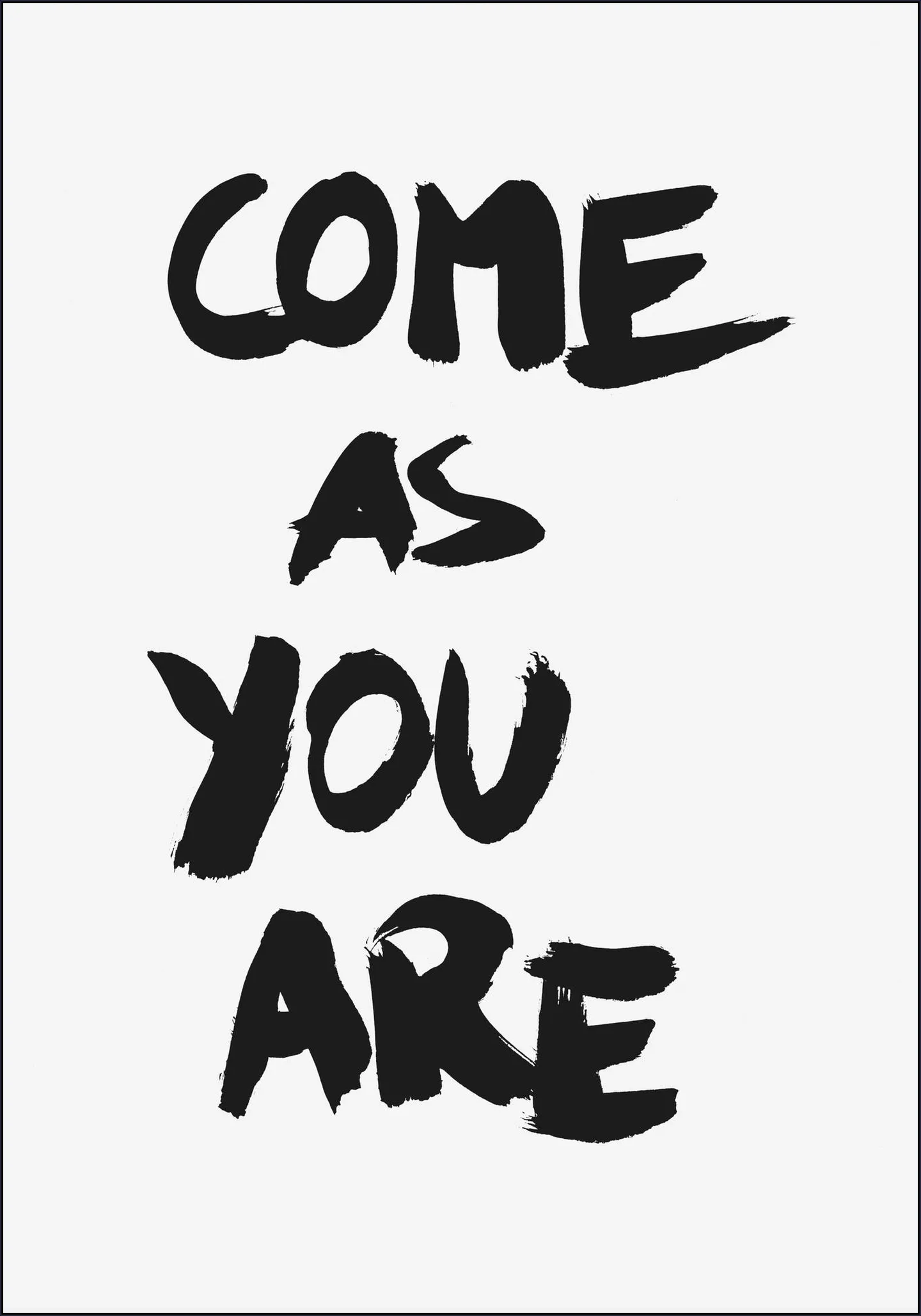 Come as You are white