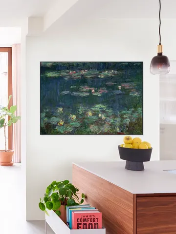 Waterlilies: Green Reflections - Detail
