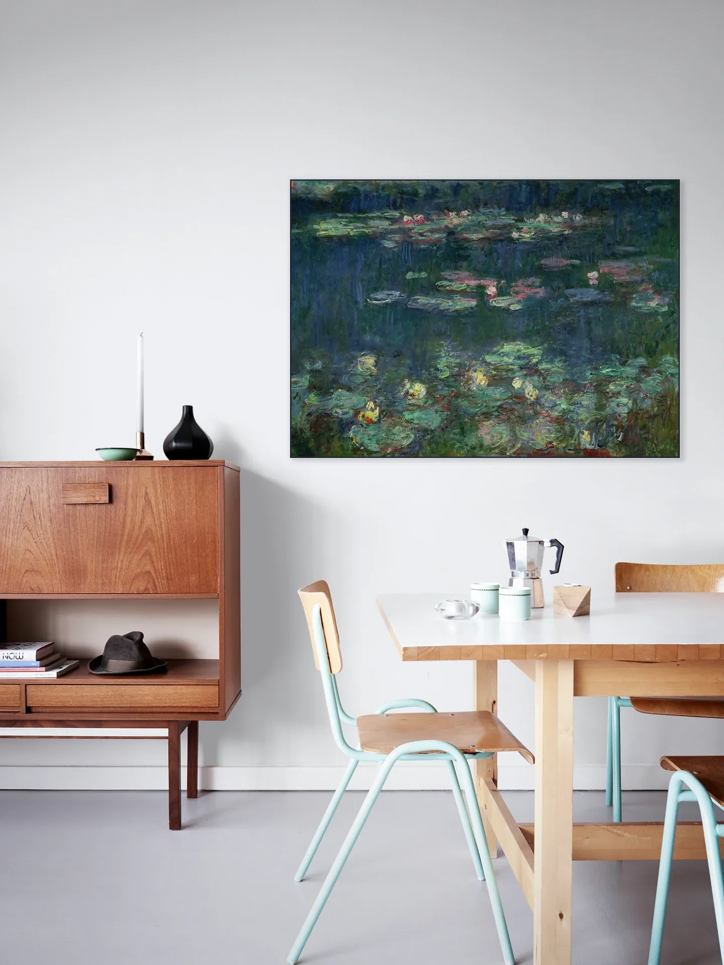 Waterlilies: Green Reflections - Detail