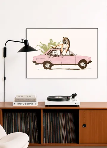 Tiger on Car