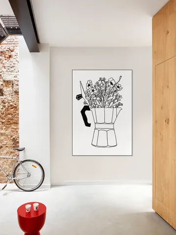 Moka Flowers Black & White