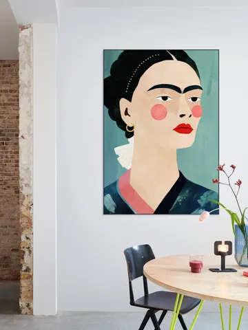 Frida on Blue
