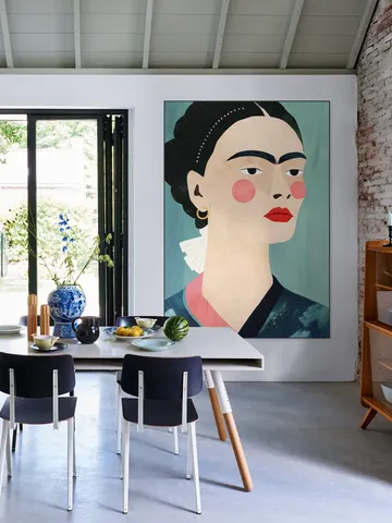 Frida on Blue