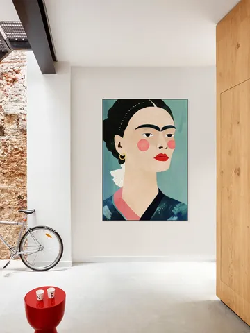 Frida on Blue