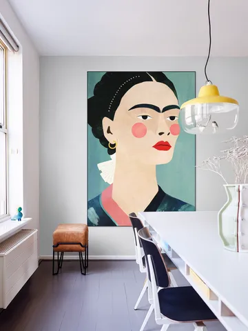 Frida on Blue