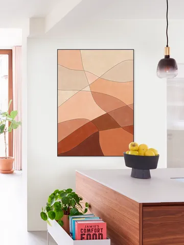 Flowing Lines And Warm Earth Tones