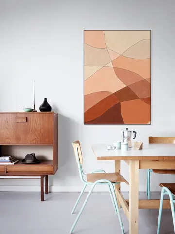 Flowing Lines And Warm Earth Tones