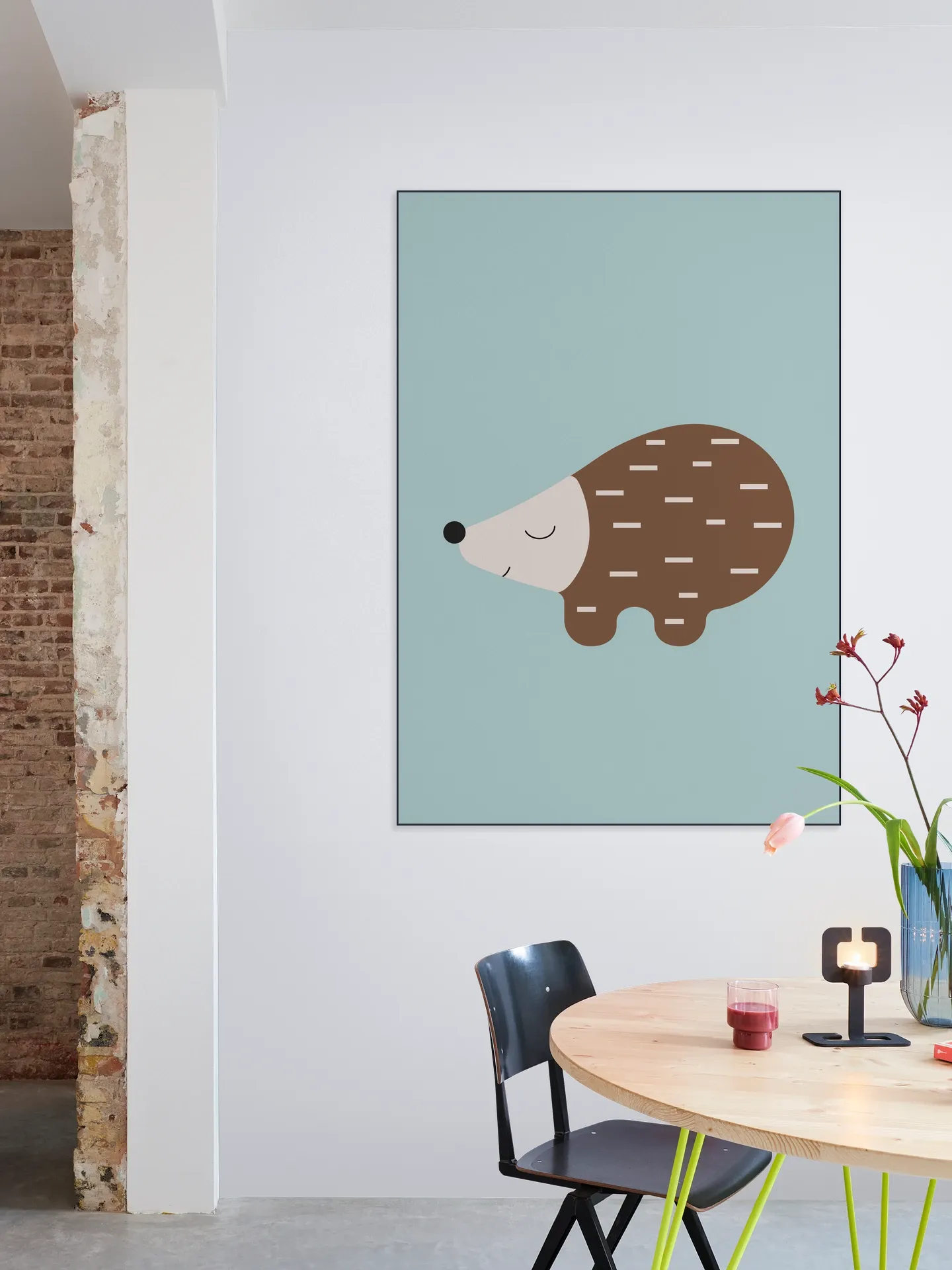 Happy Hedgehog Blue
