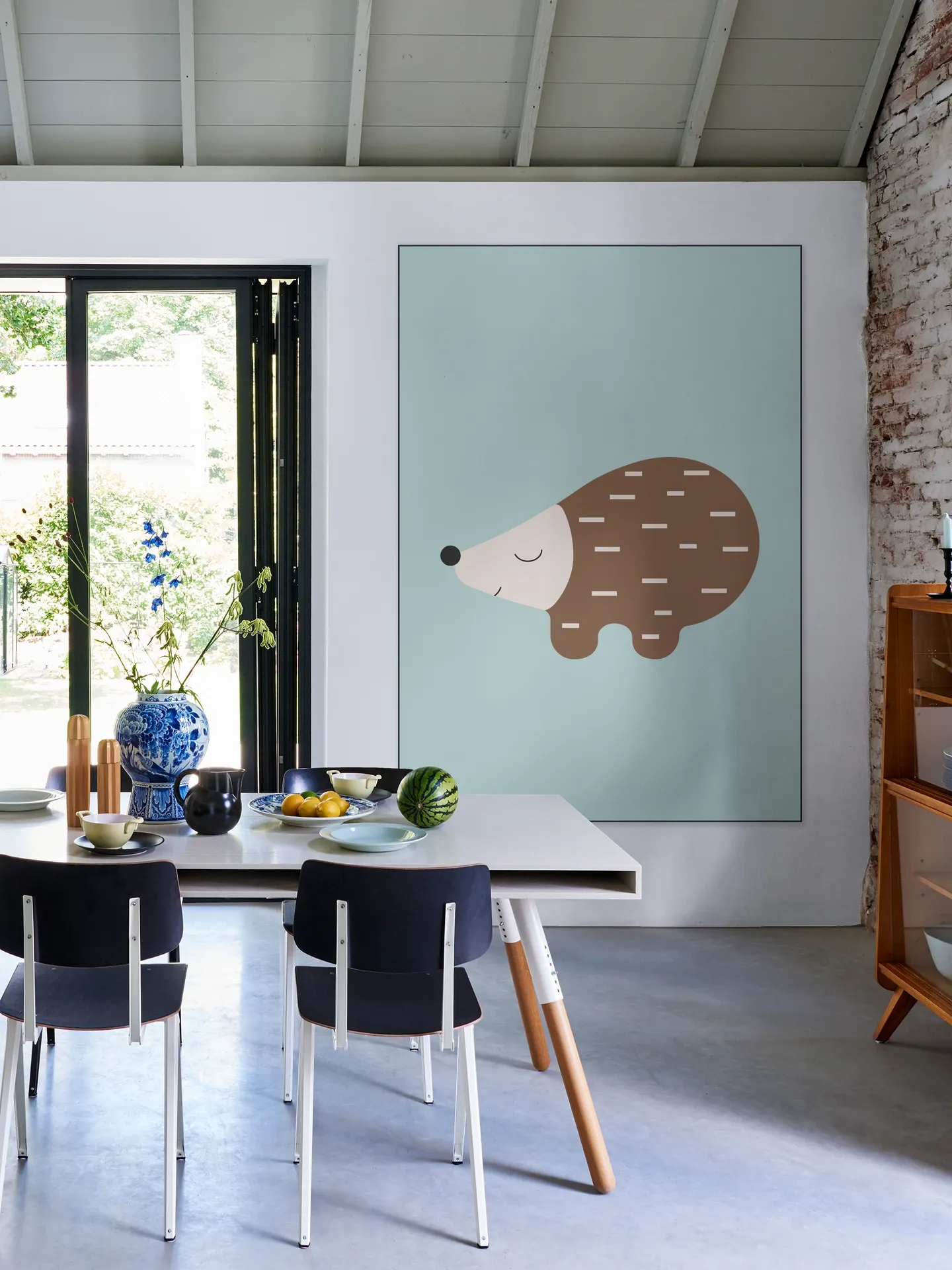 Happy Hedgehog Blue