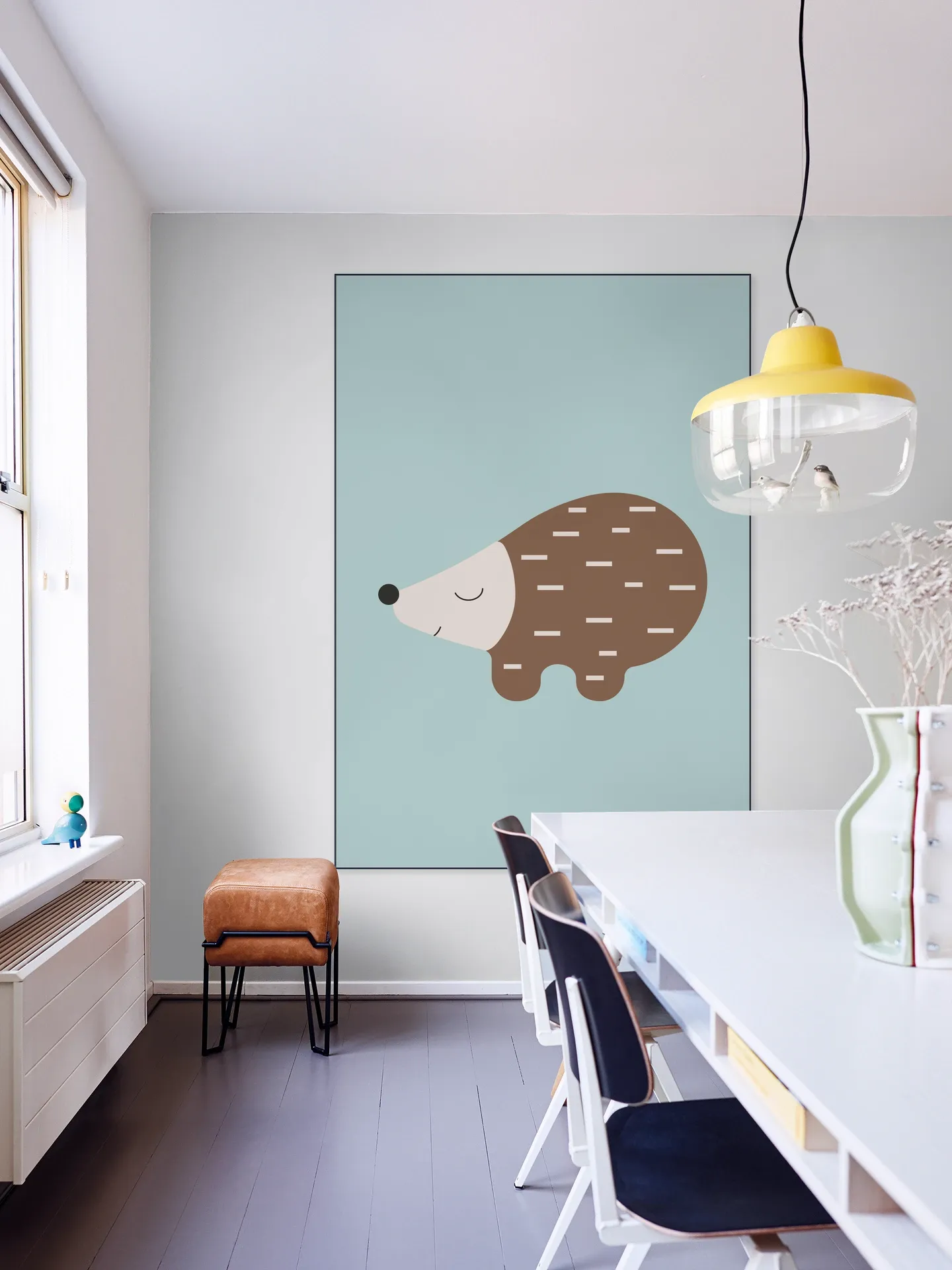 Happy Hedgehog Blue