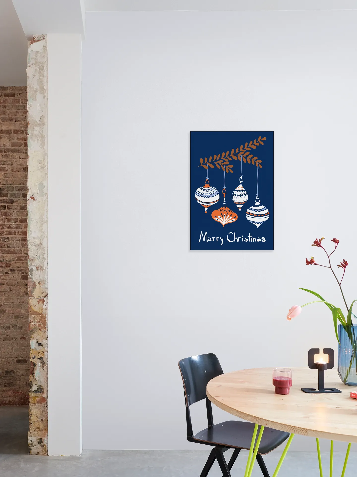 Cheerful Little Christmas Baubles - Blue