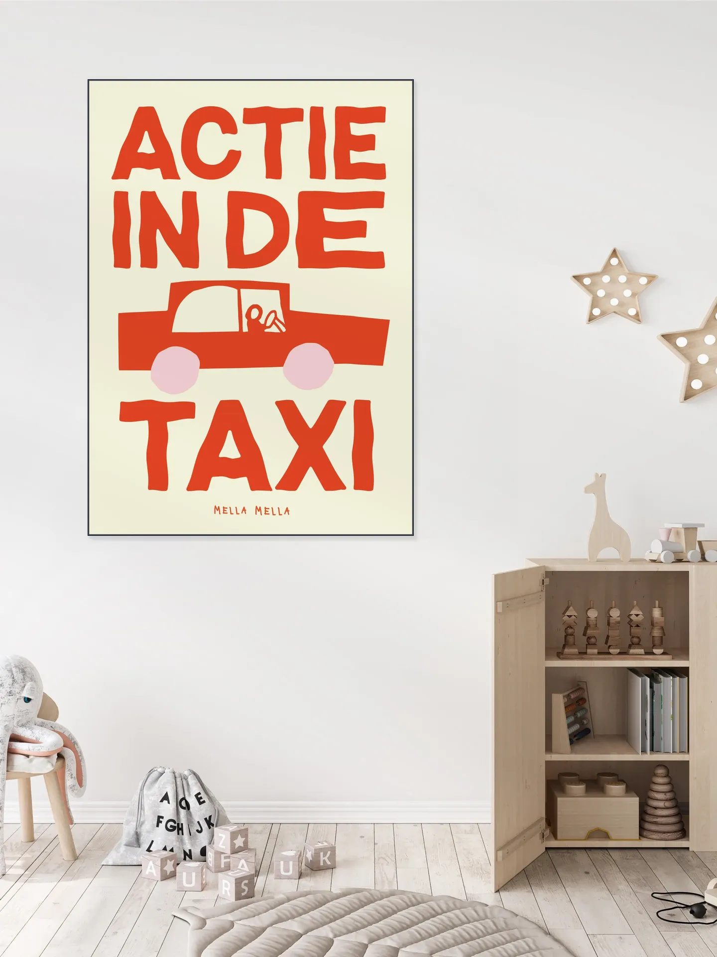 Actie in de taxi