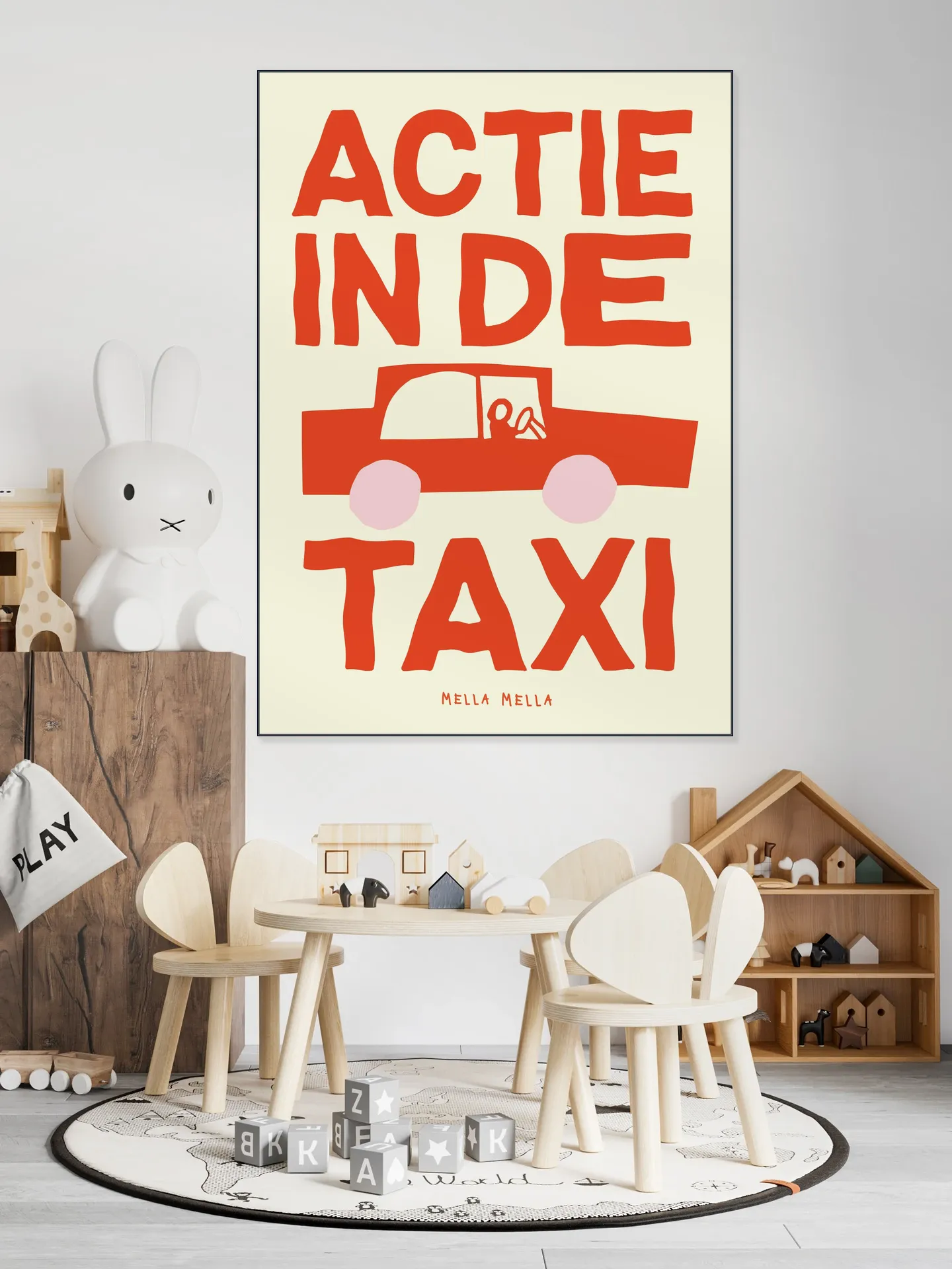 Actie in de taxi