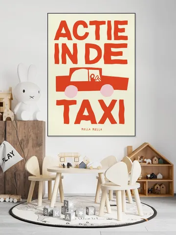 Actie in de taxi