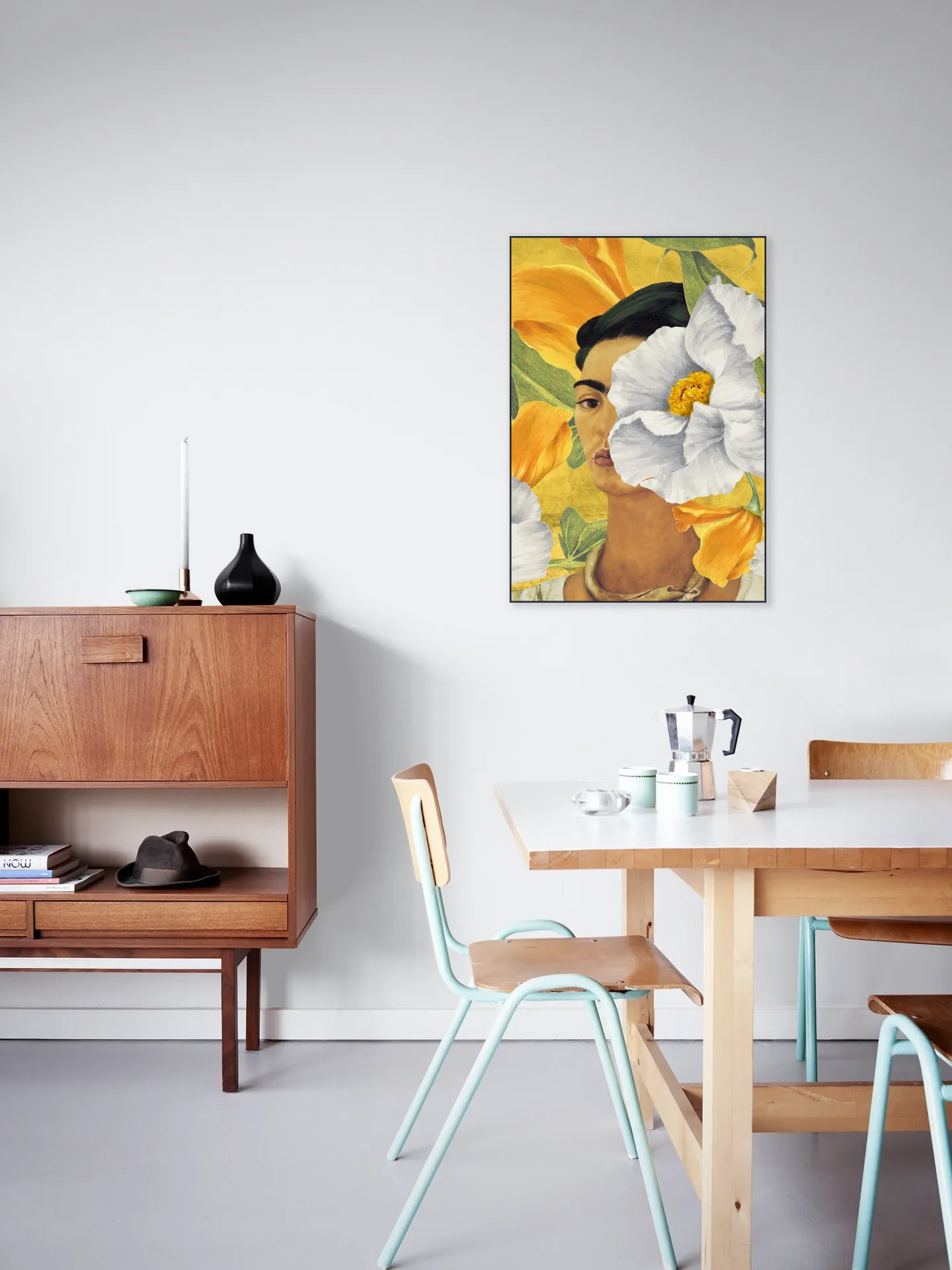 Frida in Yellow Garden