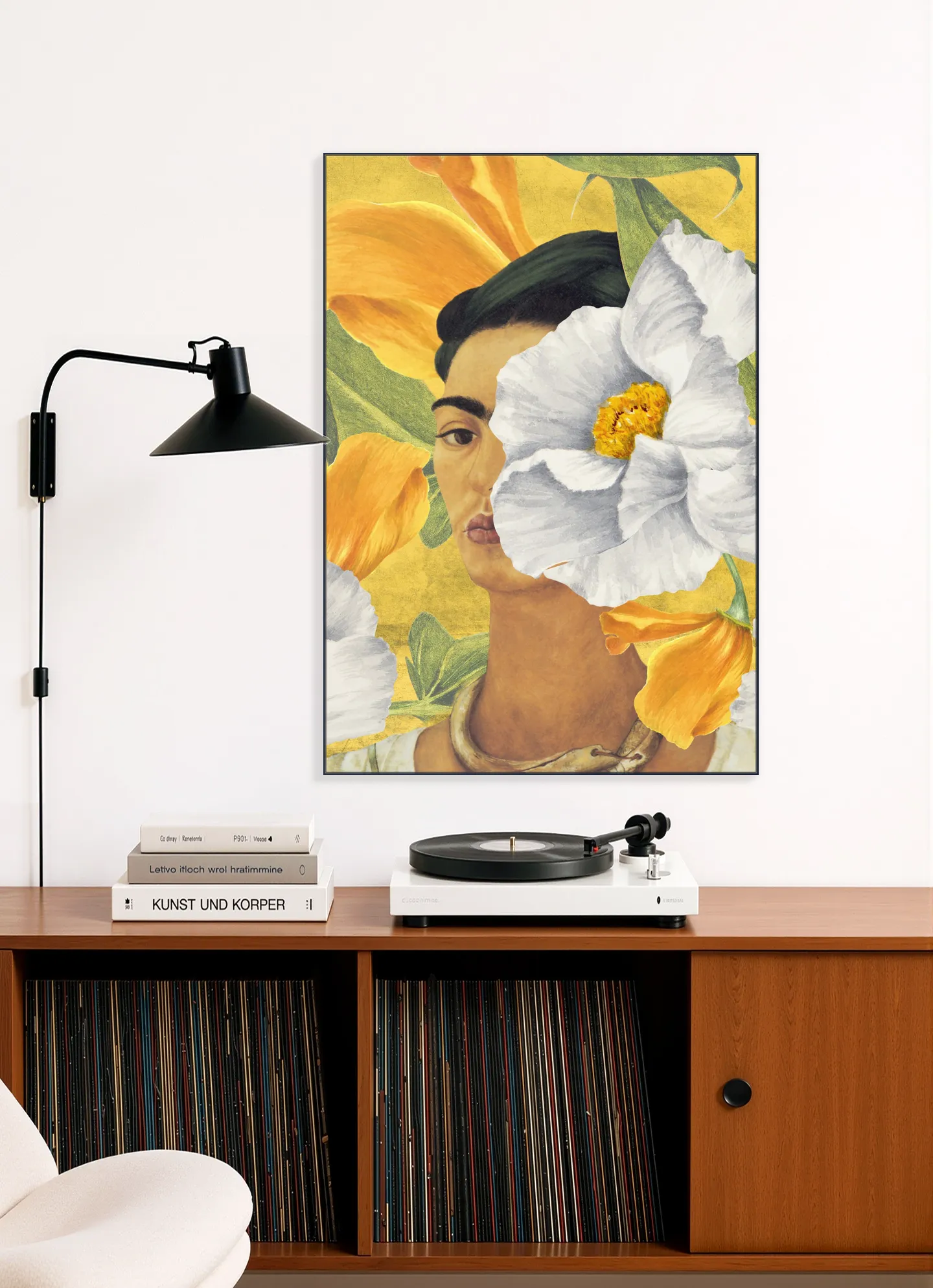 Frida in Yellow Garden
