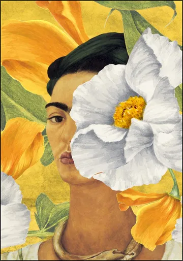 Frida in Yellow Garden