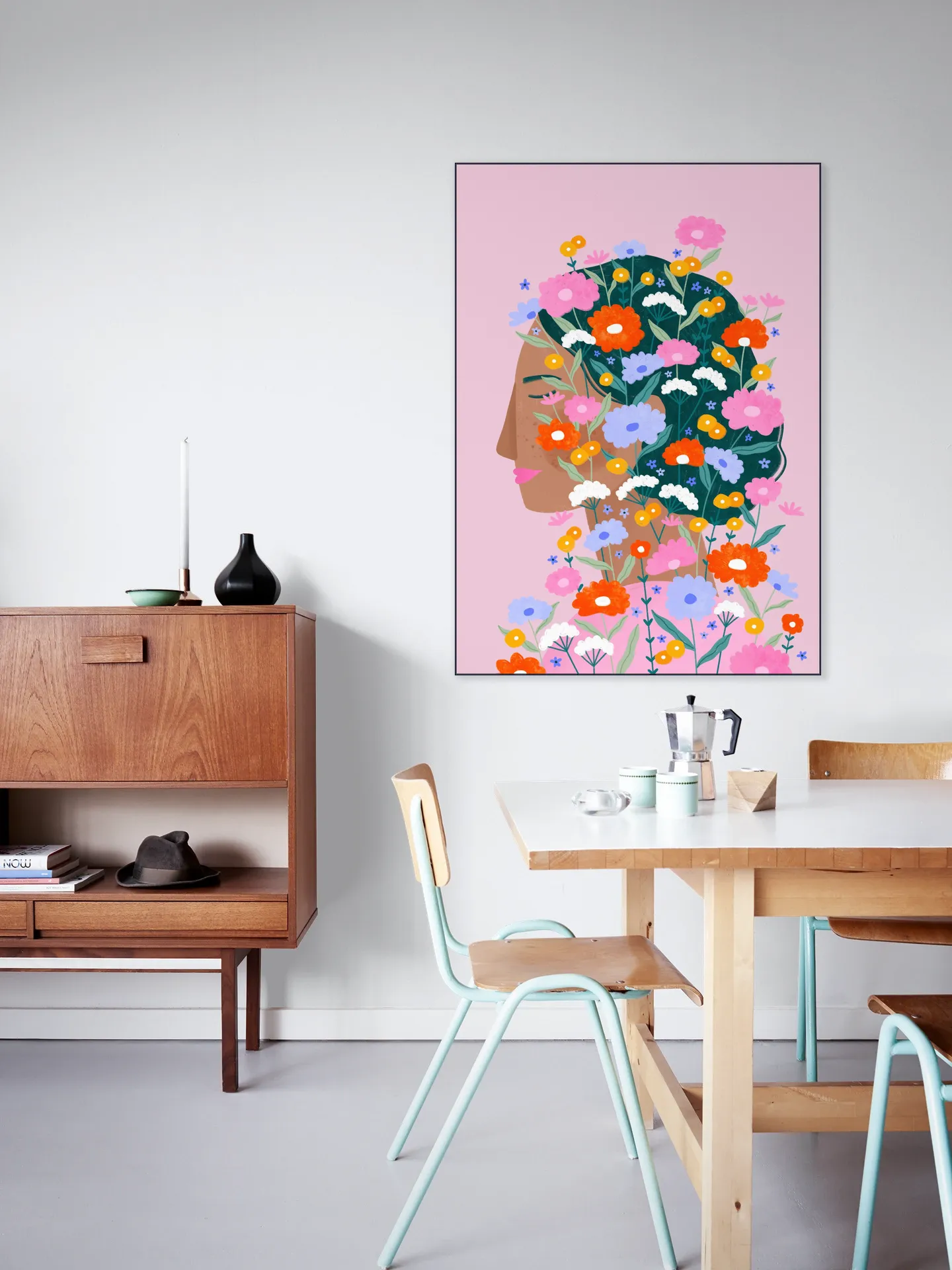 Colourful Flower Lady
