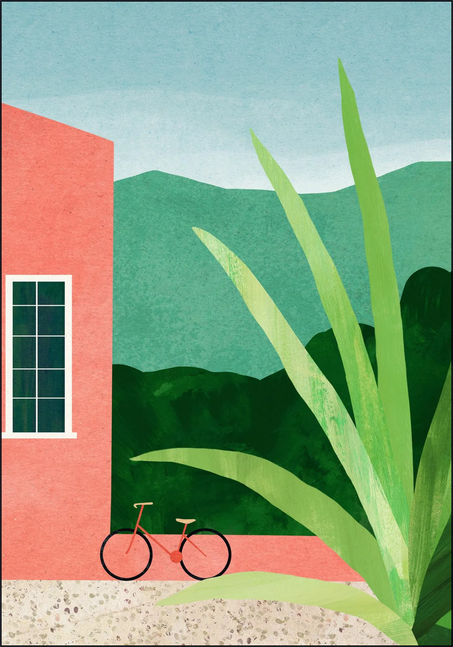Bicycle Pink House