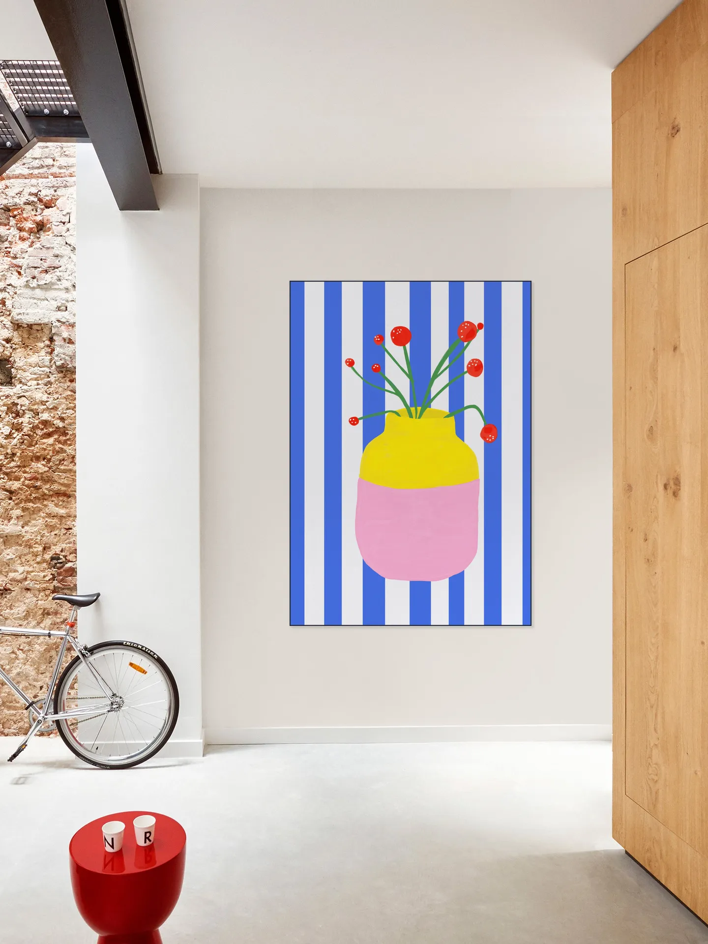 Mio Vaso blue Stripes