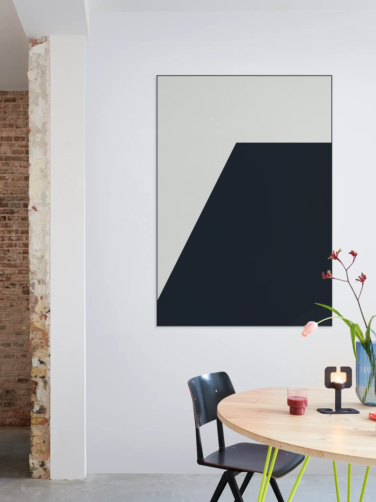 Color blocking - Grey Black