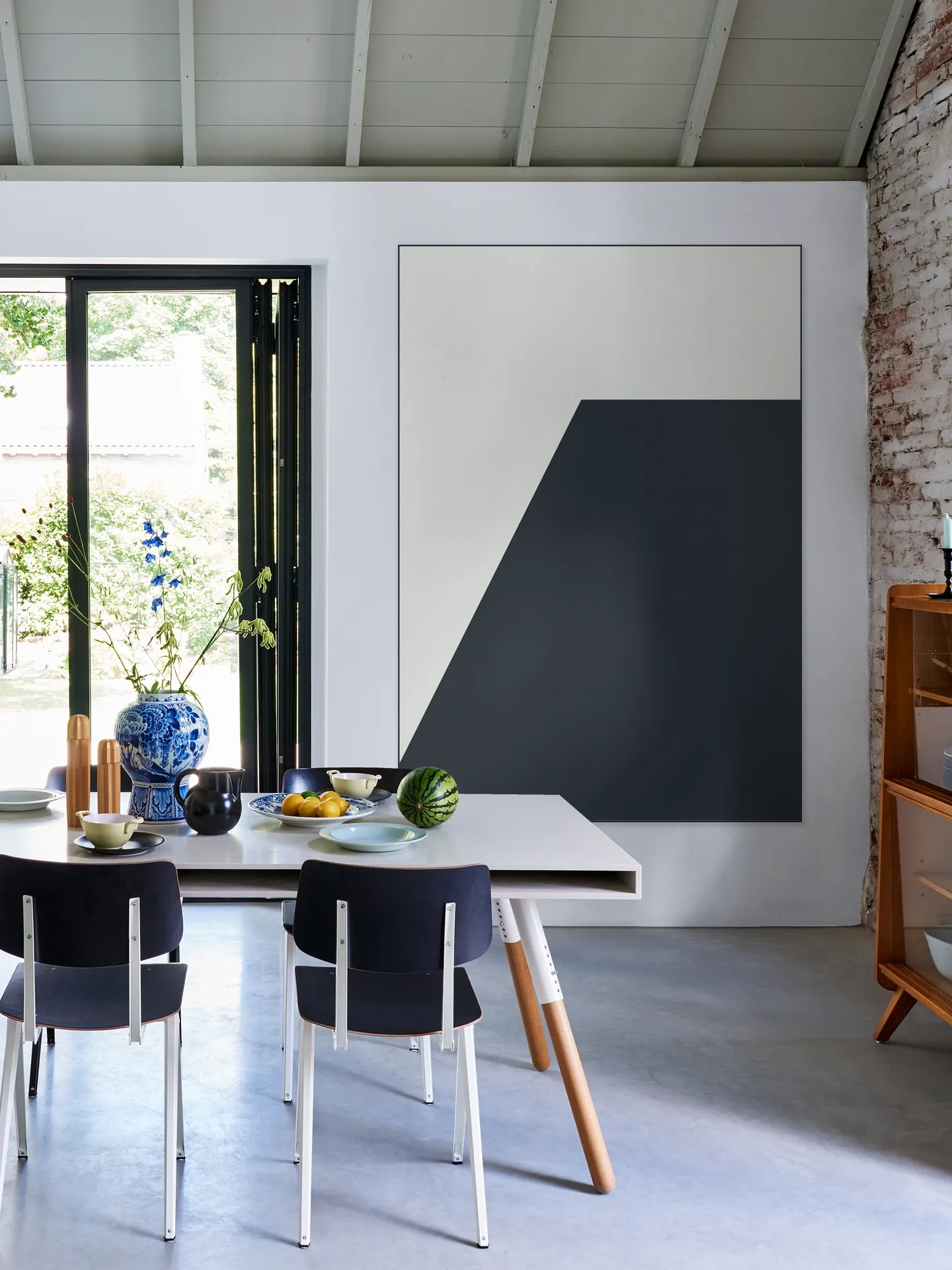 Color blocking - Grey Black