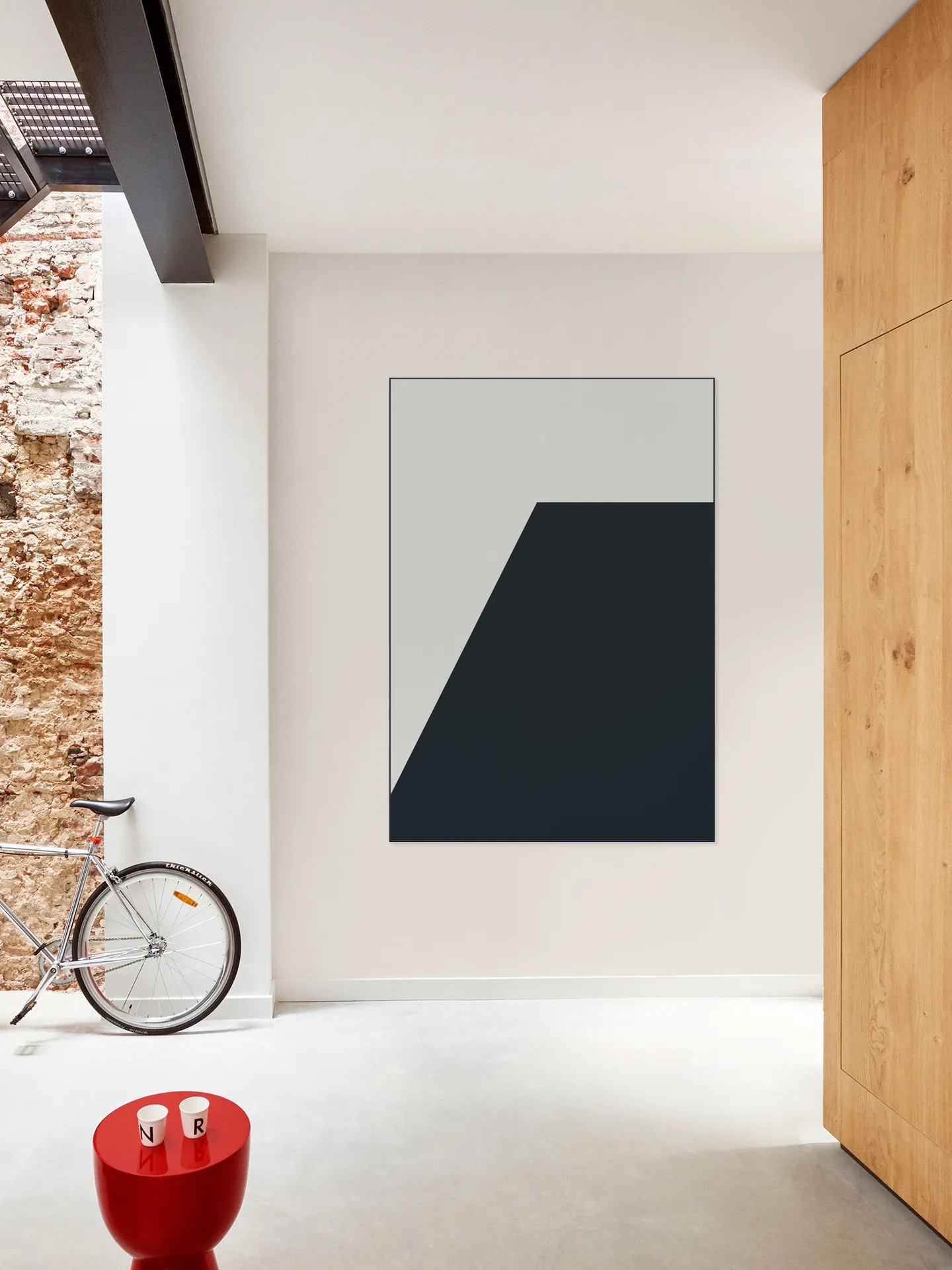 Color blocking - Grey Black