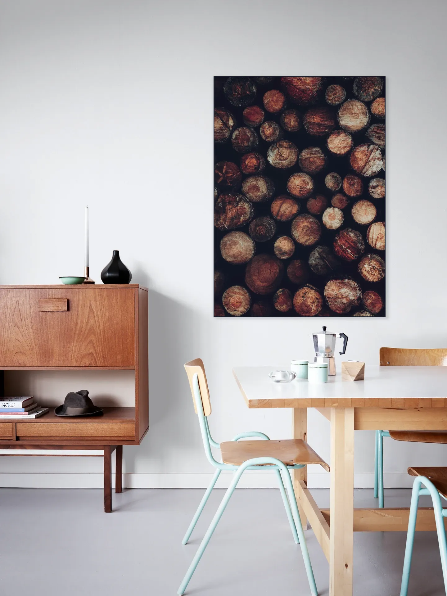 Stacked Timber Wood Logs