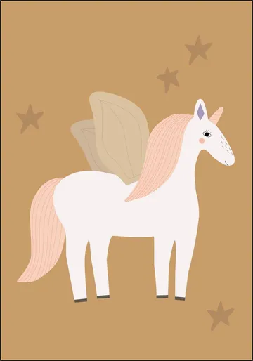 Winged Unicorn Ochre