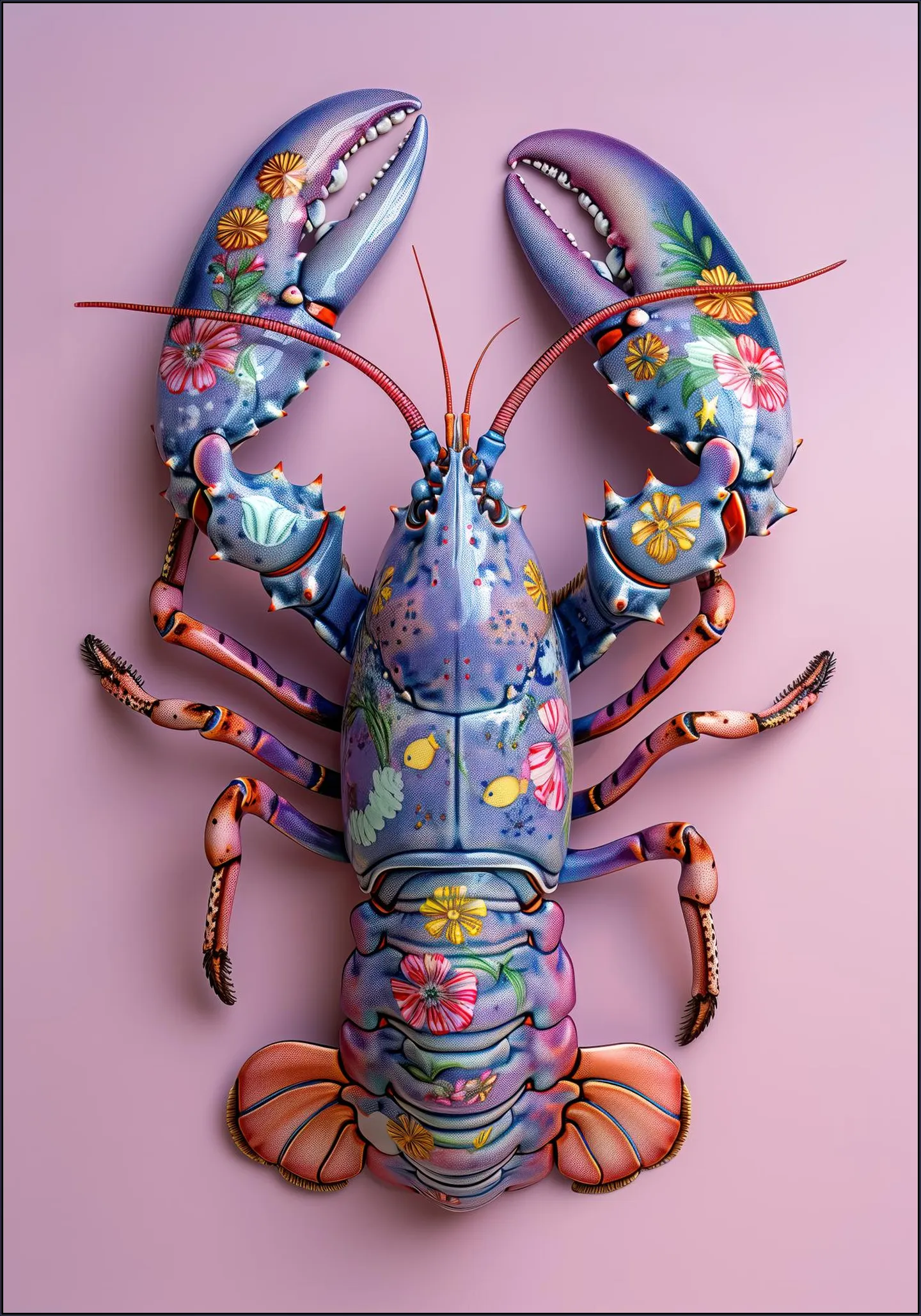 Purple Flower Lobster