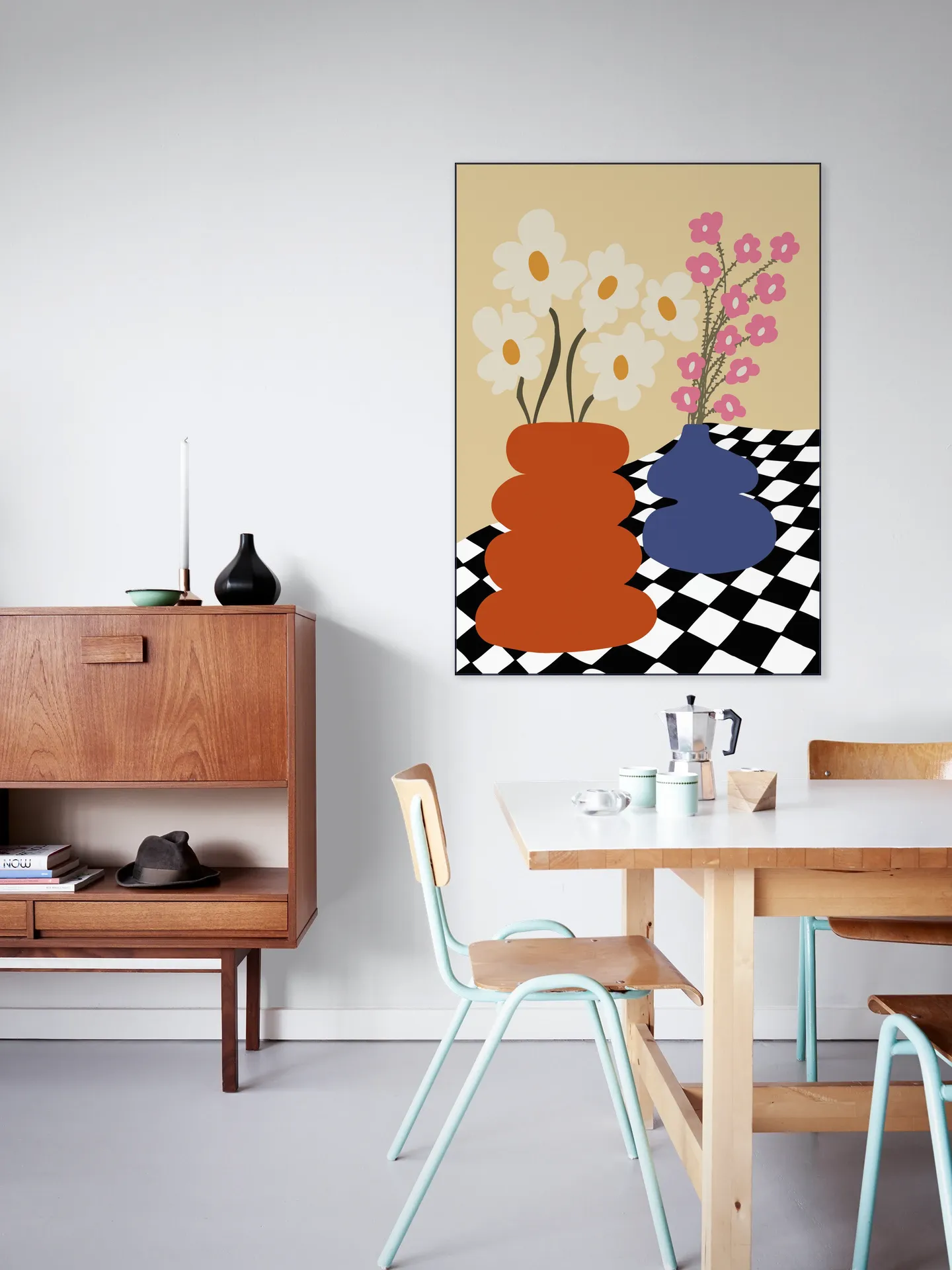Two Blooming Pottery