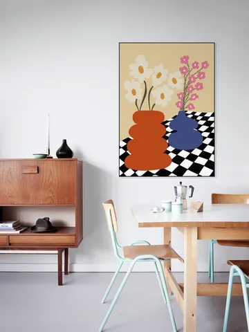 Two Blooming Pottery