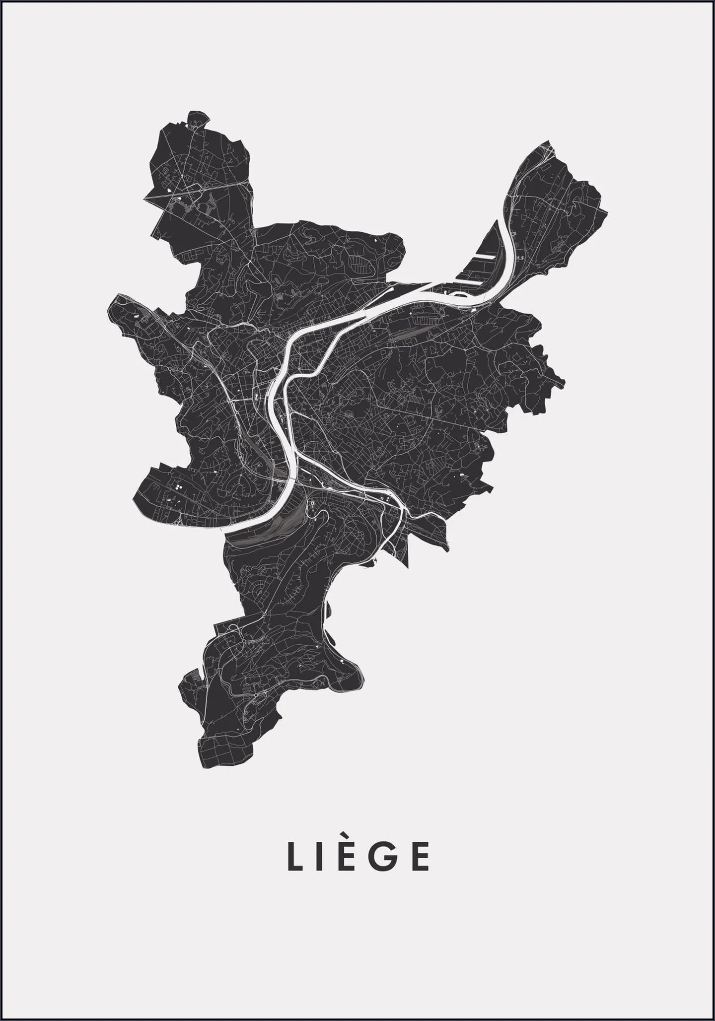 Liège City Map