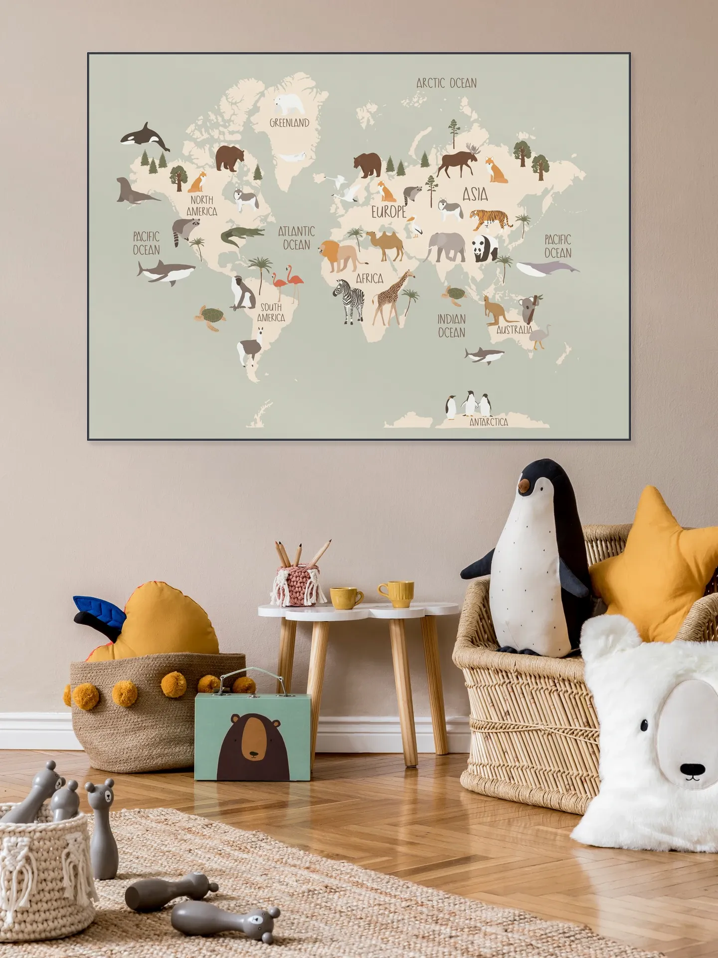 Nursery World Map (Green)