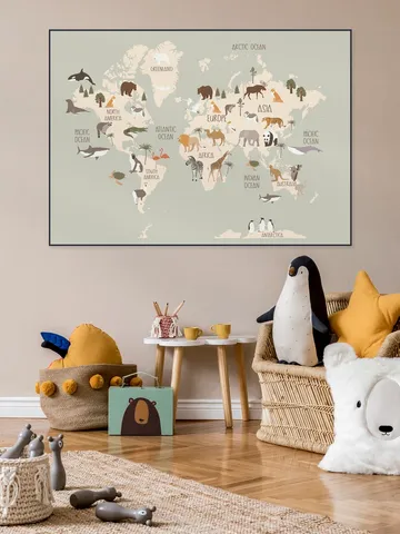 Nursery World Map (Green)