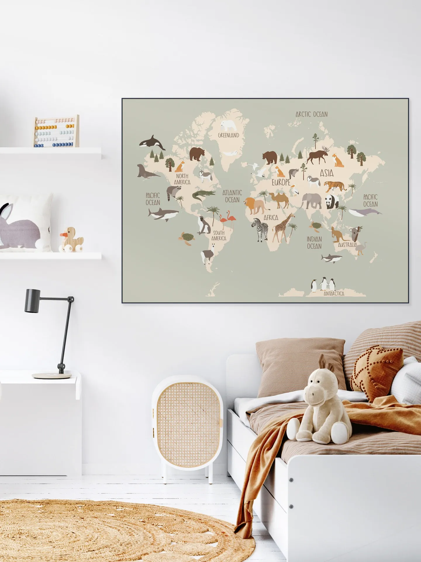 Nursery World Map (Green)